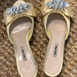 miu miu satin kitten heel 40